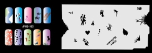 Airbrush nail art stencil Fengda JFH08-160