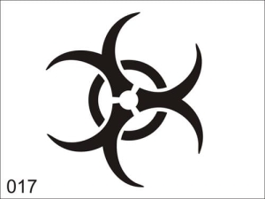 Airbrush tattoo stencil V017