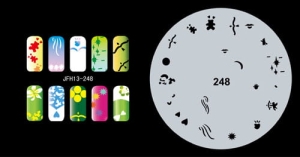 Airbrush nail art stencil Fengda JFH13-248