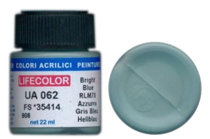 LifeColor UA062 mimetic bright blue rim 78