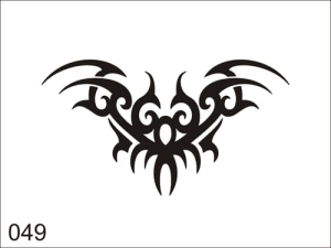 Airbrush tattoo stencil V049