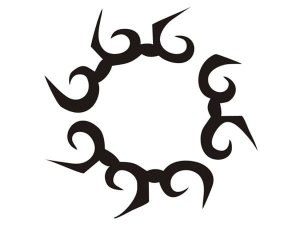 Airbrush tattoo stencil V004