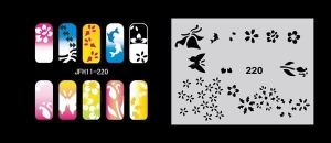 Airbrush nail art stencil Fengda JFH11-220