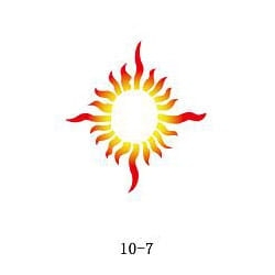 Glitter tattoo stencil Fengda 10-07