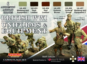 Set LifeColor CS45 British WWI Uniforms & Equipment