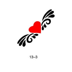 Glitter tattoo stencil Fengda 13-03