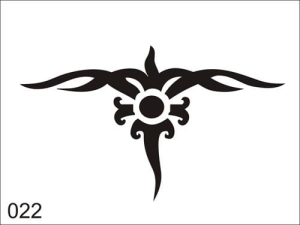 Airbrush tattoo stencil V022