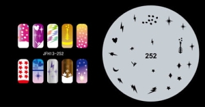 Airbrush nail art stencil Fengda JFH13-252