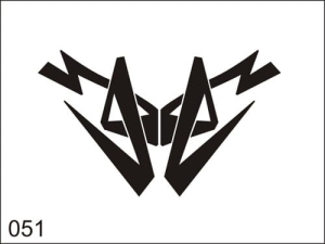 Airbrush tattoo stencil M051